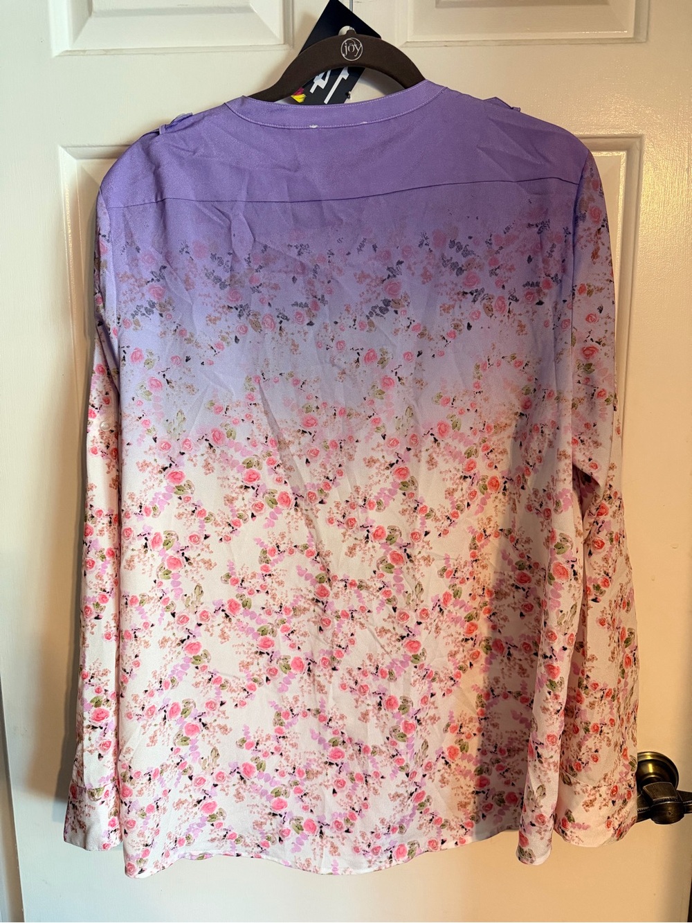 Calvin Klein Lavender to Cream Floral Ombre Tunic - Picture 10 of 10